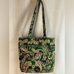 Vera Bradley Y2K Tote Shoulder Bag Chelsea Green Retired Pattern